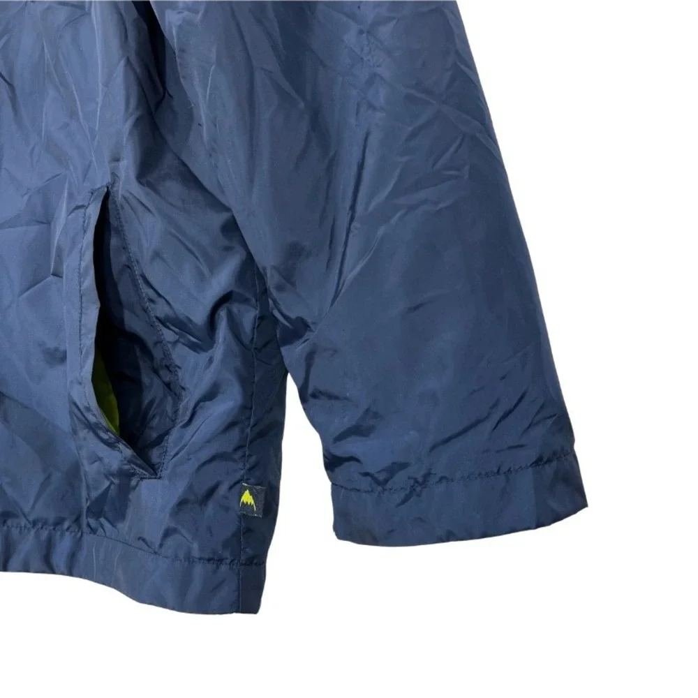 Burton 2-in-1 Jacket Youth L Blue Shell Coat w/ Zip-In Hoodie Snowboard Layering